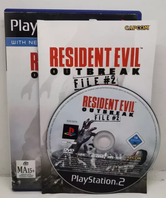 Sony Playstation 2 Ps2 Game Resident Evil Outbreak File #2 Complete