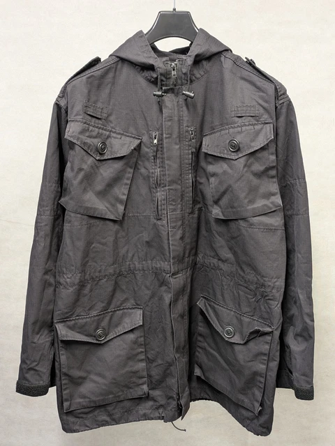 BRITISH ARMY - Military Black Ripstop Field Jacket Smock Special Forces ...