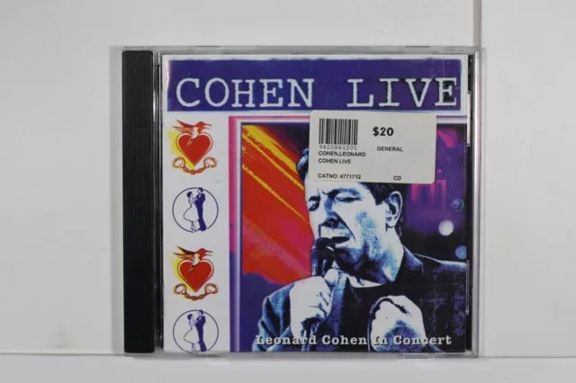 Leonard Cohen – Cohen Live (Leonard Cohen In Concert) - CD Sent Tracked