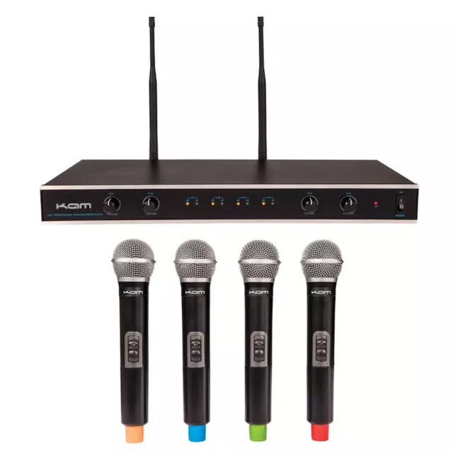 KAM Quartet ECO Wireless Microphone System - 4 Mics / Receiver