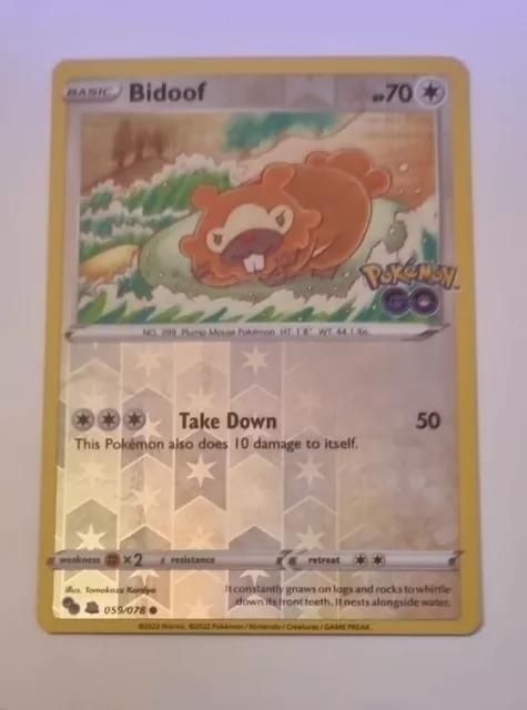 Ditto HOLO card 053/078 Sword & Shield Pokemon Go 2022 TCG Peel