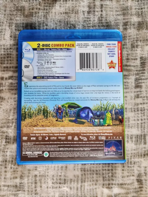 A Bugs Life Blu-ray DVD Widescreen 3