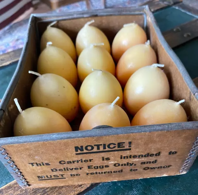 Antique Rochester Egg Carrier Company with Egg Candles Cardboard and Metal