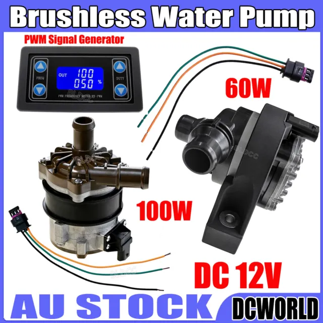 Brushless 12V DC Circulation Water Pump 60W 100W High Flow Engine Auxiliary Pump