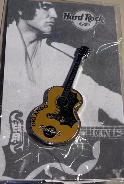 Hard Rock Café Orlando 2002 Elvis Presley 1956 Gibson J-200 Acoustic Guitare Pin