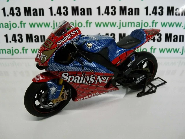 MOTO GP 1/12 YAMAHA YZR M1 SPIDERMAN PORTUGAL MELANDRI 2004 IXO FULL DRESS