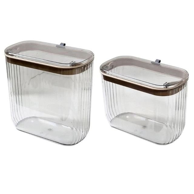 Storage Basket Organizer with 2 Detachable Hooks Space Saving Trash Can