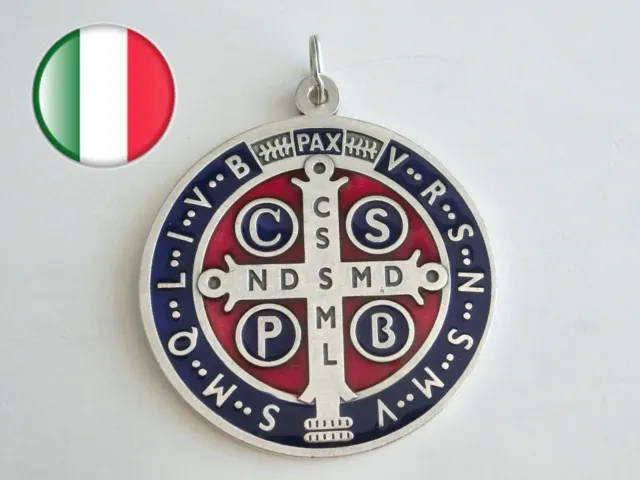 Médaille de Saint Benoît grande taille 9cm en métal