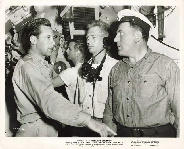 ORIGINAL VINTAGE CINEMA Still Photo Movie Submarine Command William ...