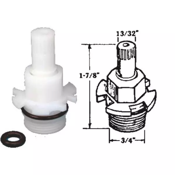 6- Mobile Home RV Faucet Stem For Utopia Washerless Tub & Shower Faucet P-119C