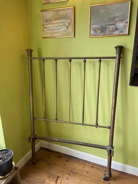 antique victorian brass and iron bed 2