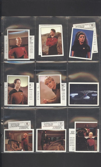1987 Star Trek The Next Generation Album Sticker Complete Set (1-240) B1