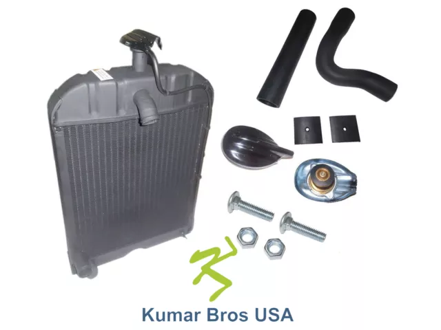 New Radiator with Original style Cap, Hoses & Pad 2N 8N 9N FITS Ford  "8N8005"