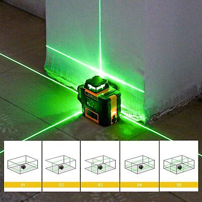 Niveau Laser 360 Rotatif Autonivelant Trepied 120cm 12 Lignes Vert 3D VS DEKO