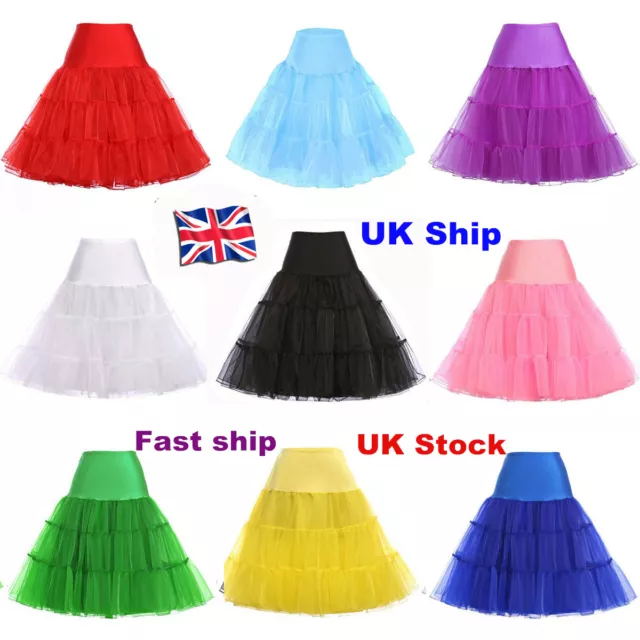 RULTA 26" Retro Net Underskirt 50s Swing wedding Petticoat Rockabilly Tutu M1