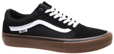 Vans Scarpe Skate Pro-Vans Old Skool Sneaker PRO NERO/BIANCO UK8 la VENDITA RRP £ 65 