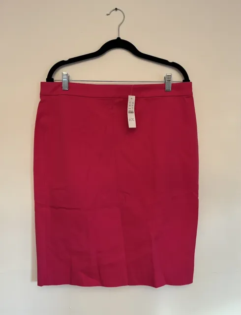 JCrew Bright Pink Pencil Skirt, Size 12