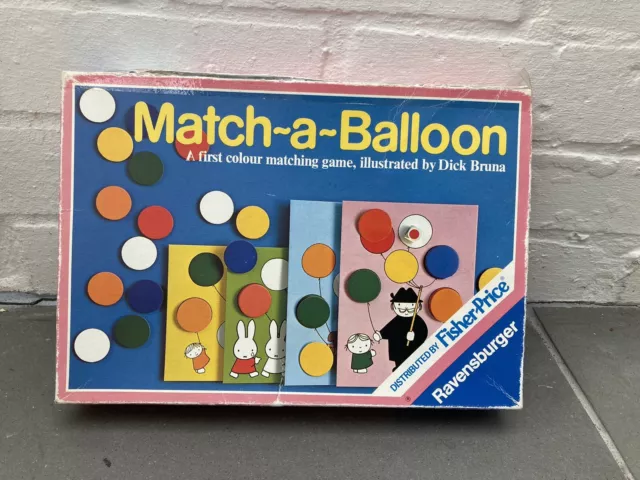 Gioco vintage match-a-palloncino Ravensburger 1973 Dick Bruna Miffy - Fisher Price