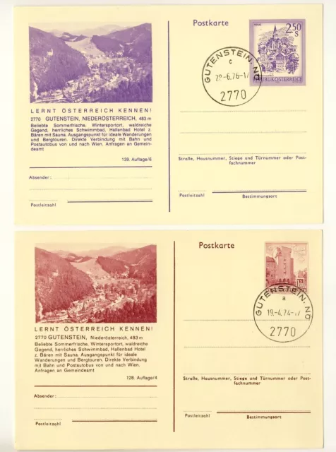 Gutenstein (Niederösterreich) - Bildpostkarten - ungelaufen mit Poststempel