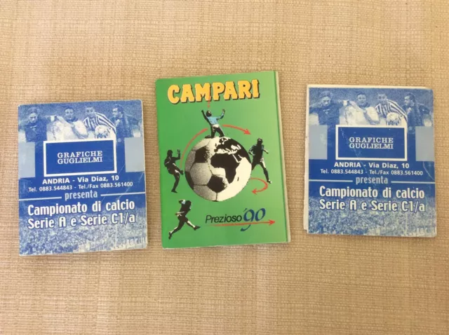 3 Calendarietti Calcio Campari Mondiali 1990 E Serie A E C1 Girone A 2004/2005