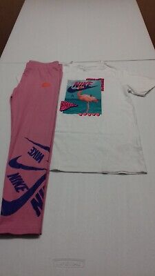 T-shirt e leggings Nike Air per ragazze, età 10-12 anni