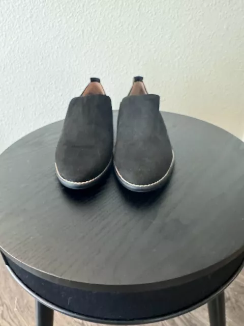 Franco Sarto Women's Haylee Loafer Flat Black Leather Size 5.5 M