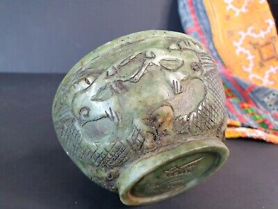 Old Chinese Carved Jade Bowl …beautiful collection and display piece