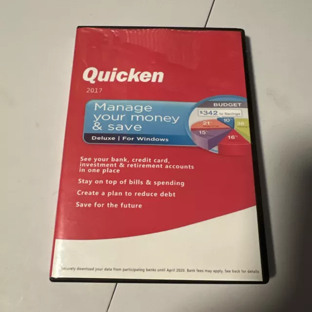 Quicken Deluxe  2017 Manage Your Money and Save For Windows PC