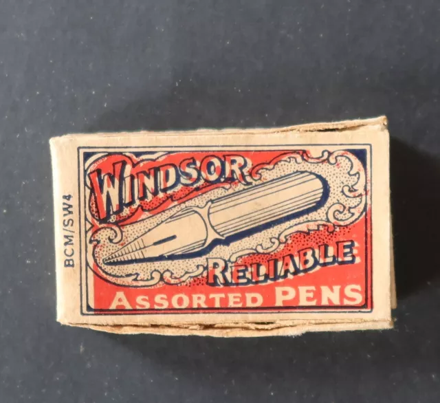 Boite plume WINDSOR RELIABLE pen nibs box écriture