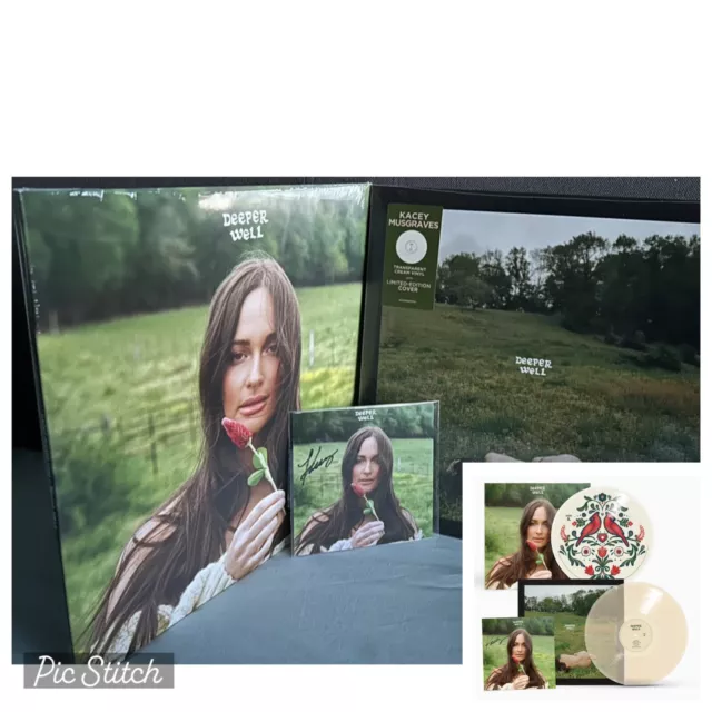 IN HAND!! Kacey Musgraves Deeper Well PIC, ALT W/Signed Artcard