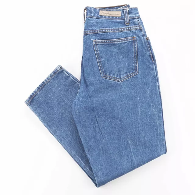 BILL BLASS Womens Easy Fit Blue Denim Relaxed Mom Jeans W30 L29