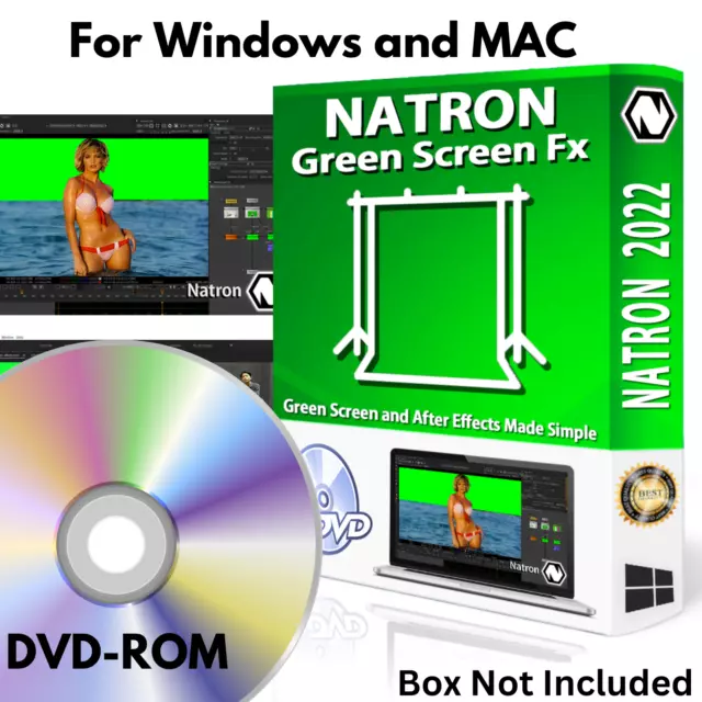 Natron Green Screen After Effects Fx Editing Software for Windows MAC on DVD-ROM