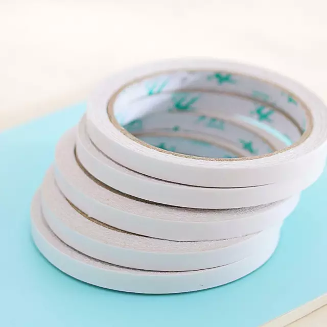 Double Sided Clear Sticky Tape Diy Strong Craft Adhesive 8mm/10mm Cotton Pa Top