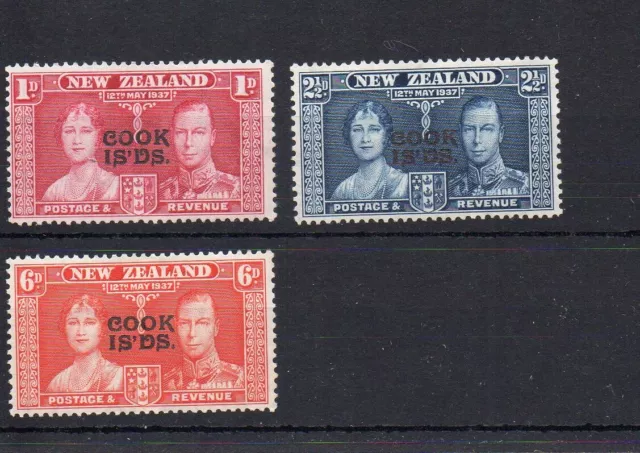 British Commonwealth - Omnibus - 1937 Coronation - Cook Islands - mint set