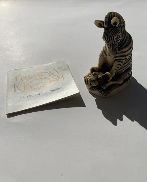 Harmony Kingdom Zebra on Lion Driver s Seat Trinket Figurine NO BOX
