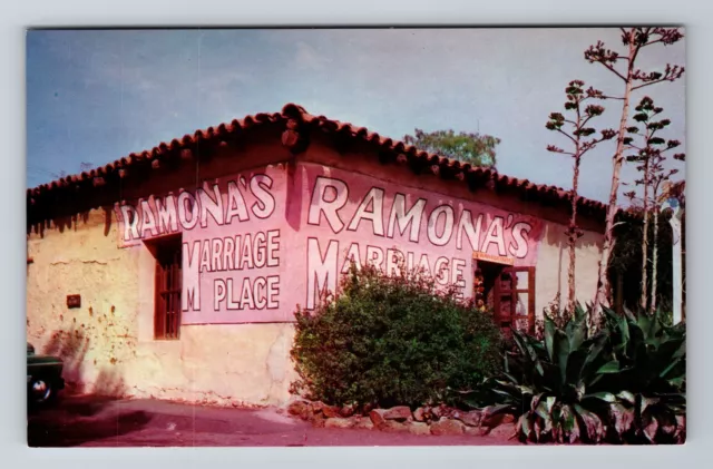 San Diego CA-California, Ramona's Marriage Place, Antique, Vintage Postcard