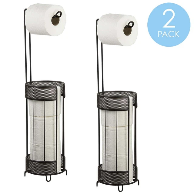 Home Basics Bronze Metal Metropolitan Toilet Paper Holder with Dispensing Top