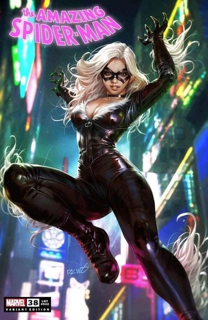 AMAZING SPIDER-MAN #38 (DERRICK CHEW EXCLUSIVE BLACK CAT VARIANT) COMIC ~ Marvel