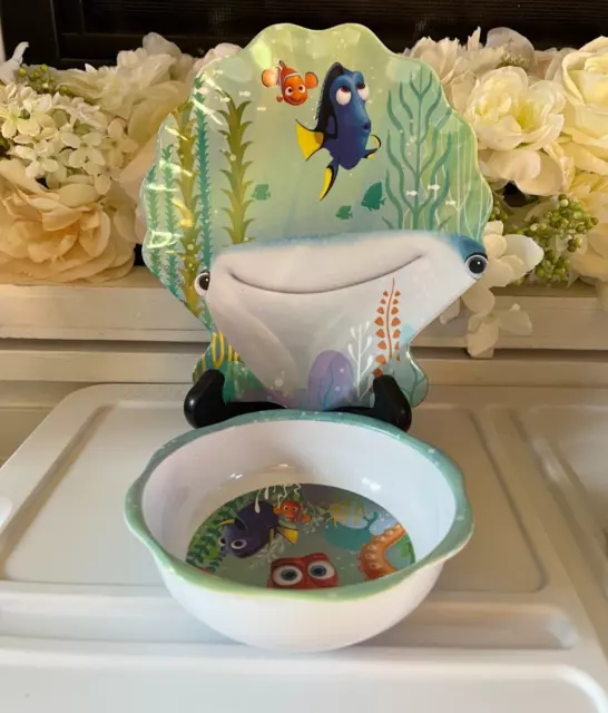 Zak! Children’s FINDING DORY NEMO Melamine Shell Shaped Plate & Bowl BPA-Free