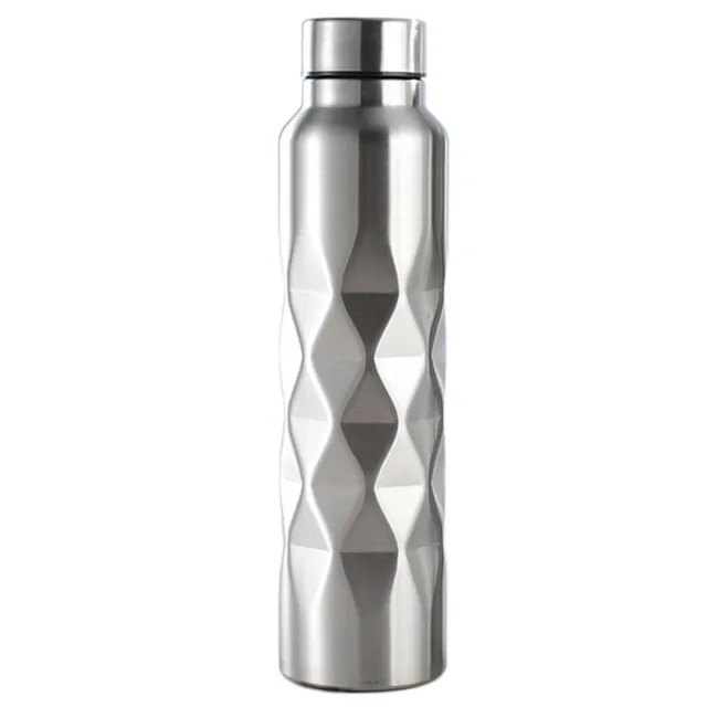  1.5 L Stainless Steel Water Bottle, Metal Insulated Vacuum  Flask Sports Water Bottles for Family, Sports, Hiking, Gym,Silver,0.8L :  Everything Else