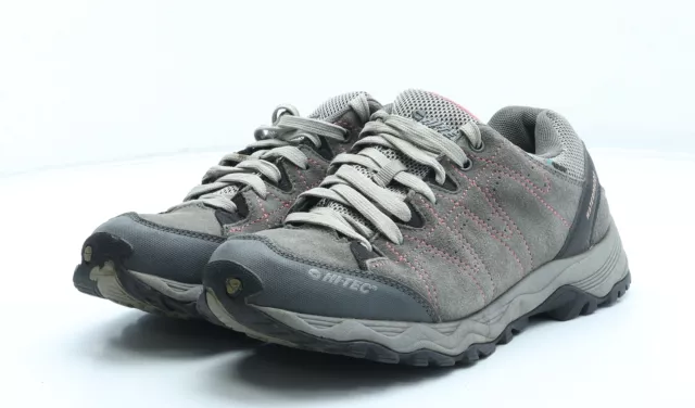 Hi-Tec Womens Grey Leather Slip On Boot UK EU