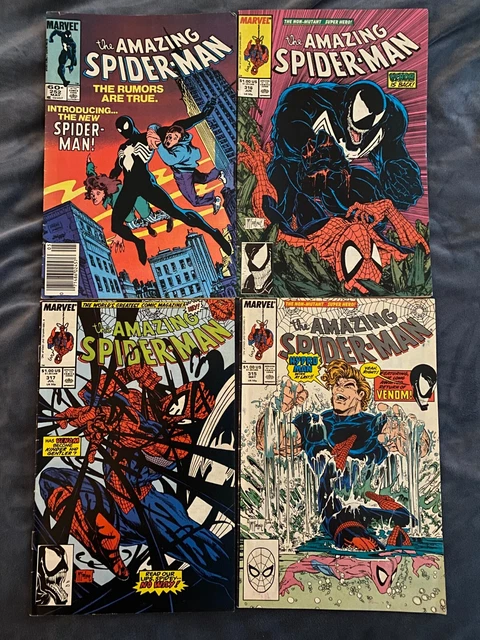 The Amazing Spider-Man Vintage Venom Lot - #252, #315, #316, #317 Clean, Classic