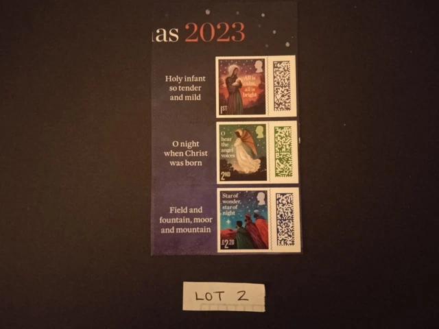 2023 sorridenti natalizi con etichette. Set di 3. U/nuovo di zecca Da LS158. Lotto 2