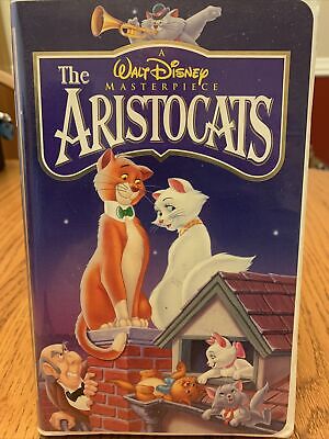 Walt Disney's The Aristocats Masterpiece Collection 1996 VHS White Clamshell
