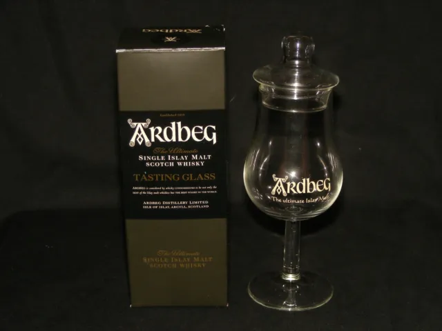 Ardbeg Scotch Whisky Tasting Glass & Lid + Original Box