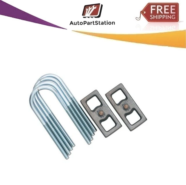 RE1215 Rubicon Express For 1984-2001 Jeep Cherokee Rear Lift Block & U-Bolt Kit