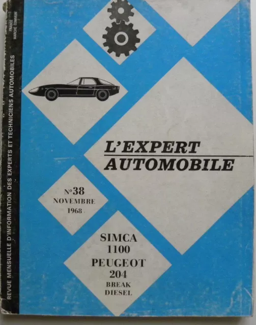 Revue technique automobile RTA SIMCA 1100 n°38