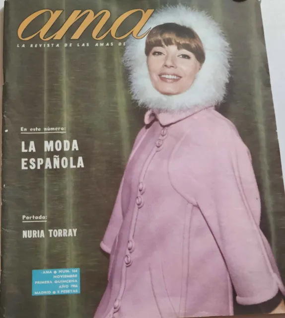 Revista AMA nº 164 Nuria Torray Francoise Hardy Marisol Gigliola Cinquetti MODA