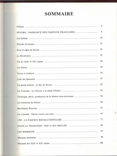 Livre abc Nouveau Tardy grès poteries et faïences de Nevers 1985