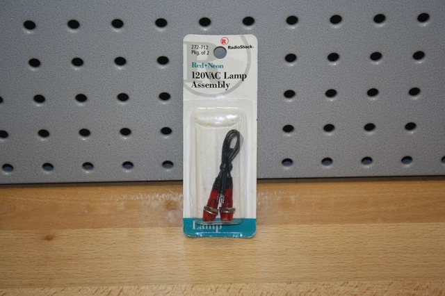 272-712 RadioShack Red Neon 120VAC Mini-Lamp Assembly 272-0712